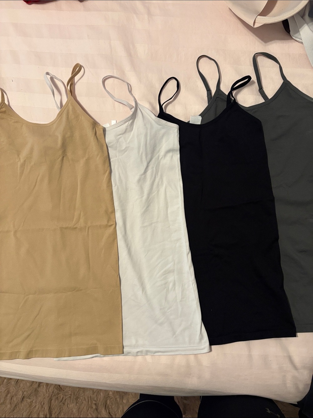 Everyday Spaghetti Strap Camisole - Black, White, Tan, Gray